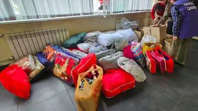 Восемь машин гуманитарной помощи выехали в Турецкий Кахраманмараш, фото - Новости Zakon.kz от 15.02.2023 03:06