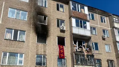 вспышка газовоздушной смеси в Темиртау , фото - Новости Zakon.kz от 14.03.2023 19:14