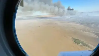 В Атырауской области продолжается тушение пожара, фото - Новости Zakon.kz от 09.07.2023 13:02