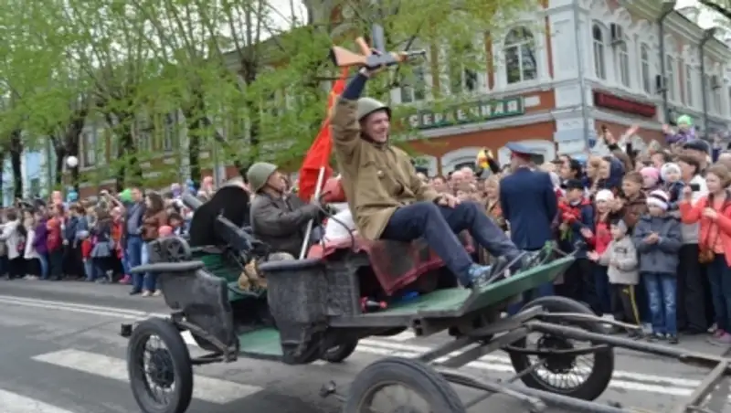 Ретро автопробег прошел по улицам Петропавловска