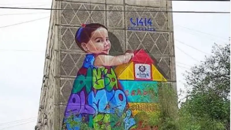 Новый мурал появился в Алматы