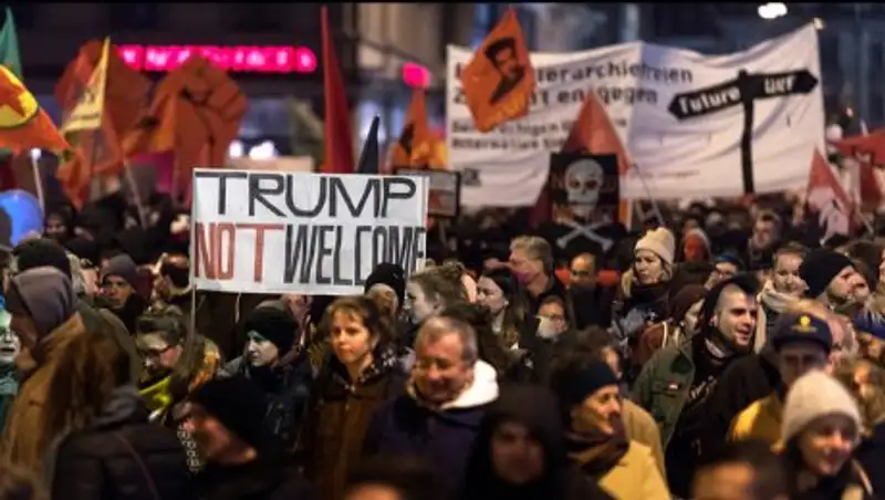В Швейцарии протестуют против приезда Трампа