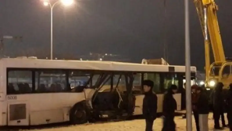 Задержан водитель КамАЗа, столкнувшегося с автобусом в Астане, где пострадали 22 человека