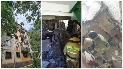 В Темиртау из-за взрыва газа произошло обрушение стен трех квартир, фото - Новости Zakon.kz от 16.08.2022 14:24