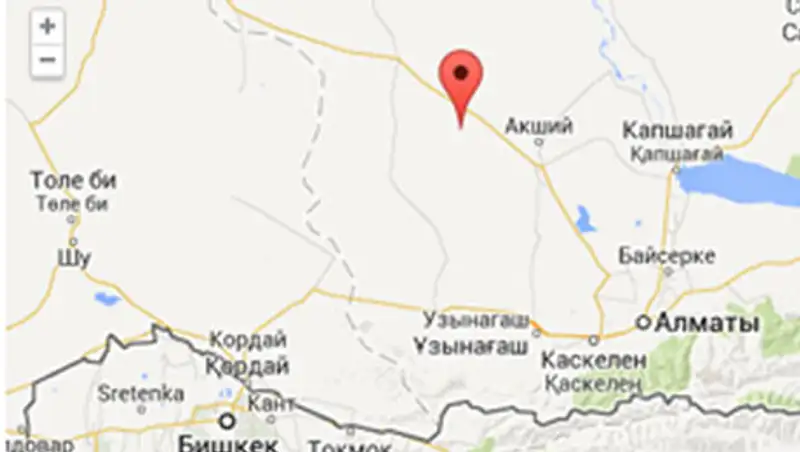 В 125 км на северо-запад от Алматы зарегистрировано землетрясение 