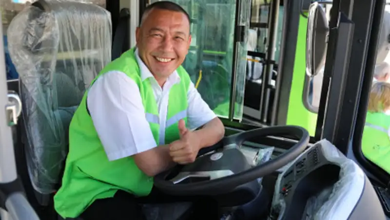 Автопарк Семея пополнился новыми 60 автобусами