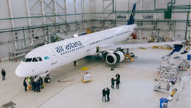 Air Astana впервые провела C-check в аэропорту Нур-Султана