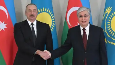 Президенты Казахстана и Азербайджана провели переговоры, фото - Новости Zakon.kz от 10.04.2023 17:46