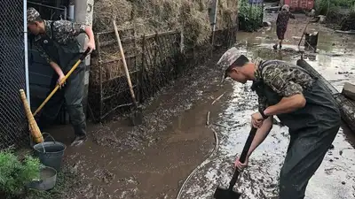 последствия ливня, фото - Новости Zakon.kz от 22.07.2023 00:22