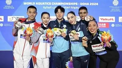 Казахстан вошел в топ-5 сборных на ЧМ-2024 по водным видам спорта