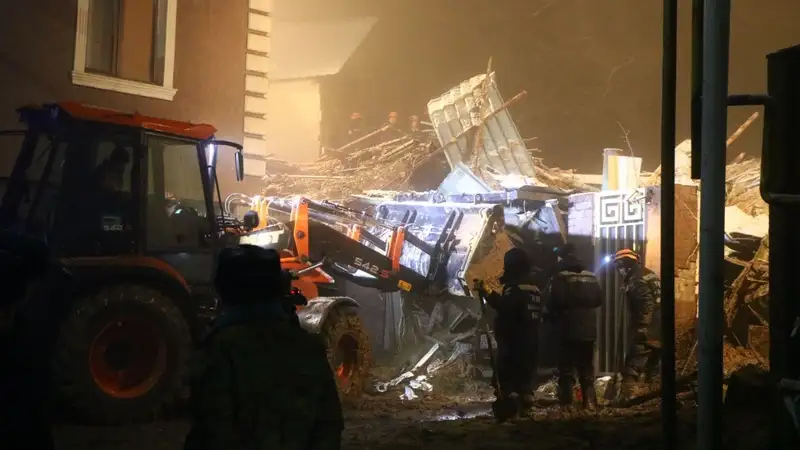 Оползень в Алматы: ДЧС опубликовал видео с места ЧП