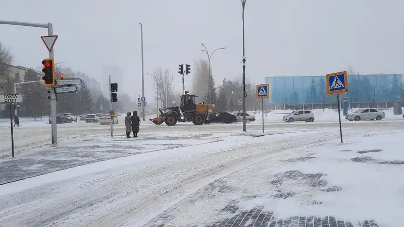 непогода в Астане, фото - Новости Zakon.kz от 08.02.2024 14:32