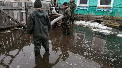 паводки в Абайской области, фото - Новости Zakon.kz от 12.02.2024 19:44