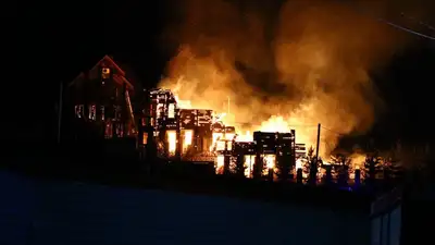 Пожар в банном комплексе Алматы потушили, фото - Новости Zakon.kz от 14.02.2024 20:09