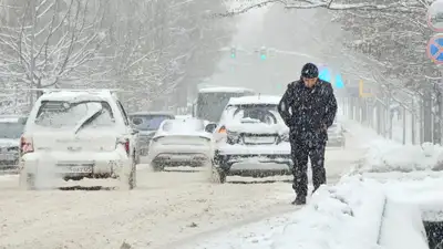 Синоптики уточнили, когда закончится снегопад в Алматы