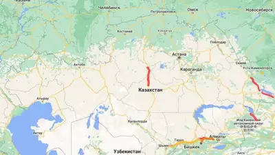 карта закрытых дорог, фото - Новости Zakon.kz от 18.02.2024 15:45