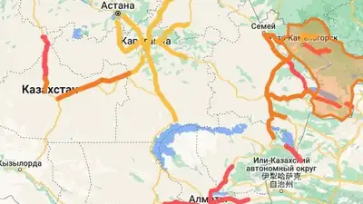 В 10 областях Казахстана ввели ограничение движения автотранспорта