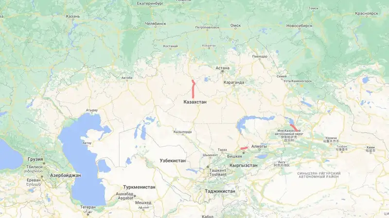 В четырех областях Казахстана из-за непогоды закрыли дороги