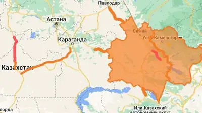 закрытые дороги, фото - Новости Zakon.kz от 19.02.2024 22:50