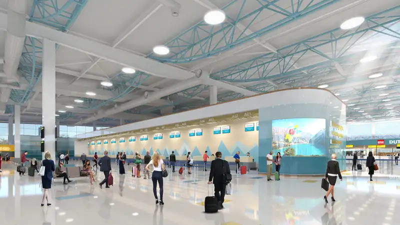 международный терминал аэропорта Алматы, фото - Новости Zakon.kz от 20.02.2024 14:54