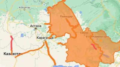 В девяти областях Казахстана ввели ограничение движения автотранспорта