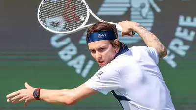 Александр Бублик сенсационно вышел в финал турнира в Дубае после дисквалификации Андрея Рублёва, фото - Новости Zakon.kz от 01.03.2024 20:40