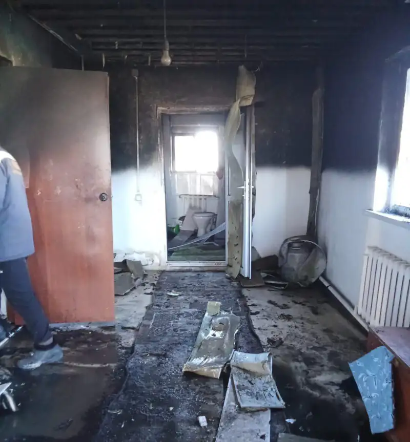 последствия пожара, фото - Новости Zakon.kz от 02.03.2024 11:31