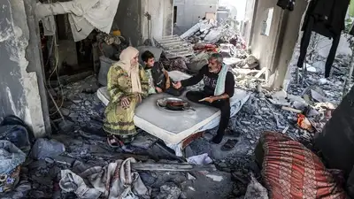 жители сектора Газа, фото - Новости Zakon.kz от 08.03.2024 10:06
