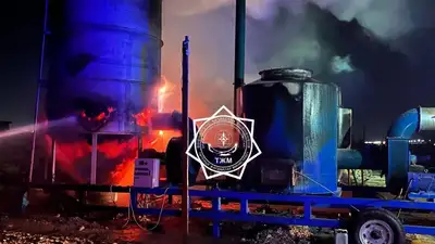 пожар, фото - Новости Zakon.kz от 09.03.2024 01:15