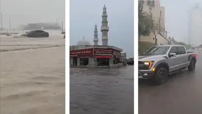 ливни в ОАЭ, фото - Новости Zakon.kz от 09.03.2024 19:46