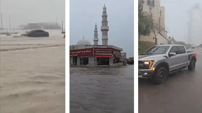 "Оранжевый" уровень опасности объявлен в ОАЭ из-за ливней