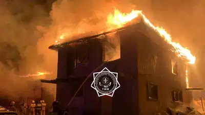 пожар на СТО, фото - Новости Zakon.kz от 10.03.2024 00:04