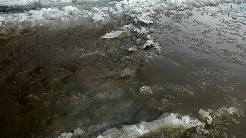 Талые воды в Семее, паводки в Абайской области, фото - Новости Zakon.kz от 11.03.2024 16:17