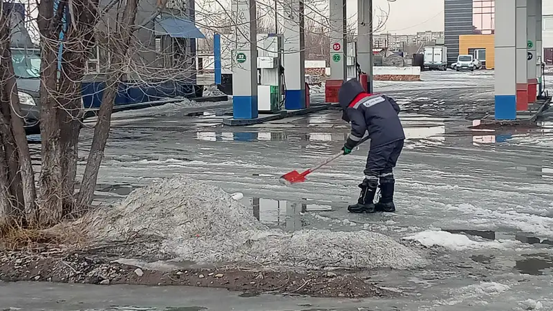 Талые воды в Семее, паводки в Абайской области, фото - Новости Zakon.kz от 11.03.2024 16:17