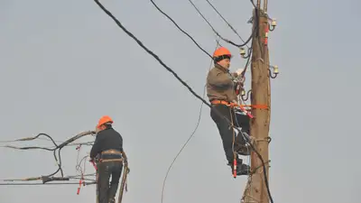 Шымент, отключение электричества, фото - Новости Zakon.kz от 12.03.2024 13:48