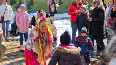 масленица, Парк сказаний народов Казахстана, фото - Новости Zakon.kz от 17.03.2024 14:32