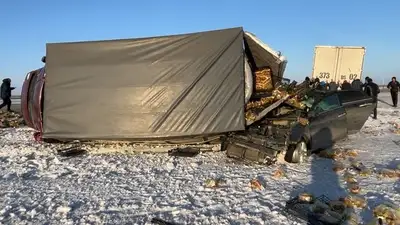 Один человек погиб, еще трое пострадали в ДТП на трассе в Акмолинской области , фото - Новости Zakon.kz от 18.03.2024 20:02
