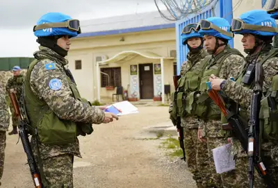 На Голанских высотах казахстанские миротворцы отработали первую тренировку