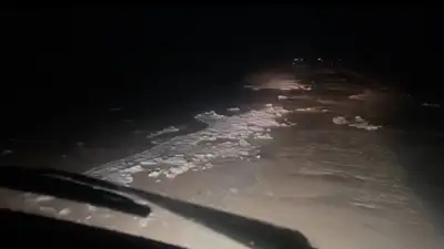 Еще две трассы затопило в двух регионах Казахстана , фото - Новости Zakon.kz от 22.03.2024 01:51