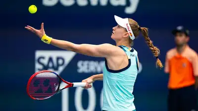 видеообзор победного матча Елены Рыбакиной на Miami Open