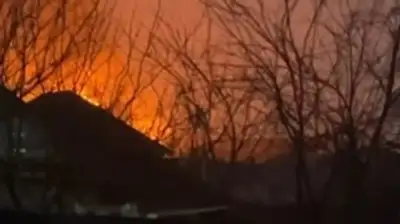 пожар в жилом доме, фото - Новости Zakon.kz от 28.03.2024 22:25