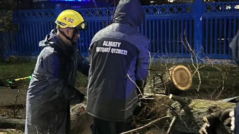 В Алматы устранили последствия непогоды
