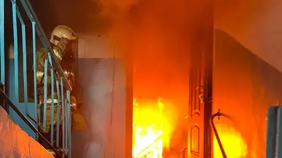 пожар в жилом доме, фото - Новости Zakon.kz от 01.04.2024 00:28