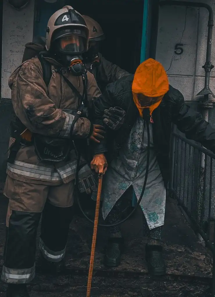 пожар в жилом доме, фото - Новости Zakon.kz от 01.04.2024 00:28
