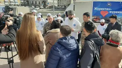 Представители Ассамблеи народа Казахстана доставили гуманитарную помощь жителям Кокшетау, фото - Новости Zakon.kz от 05.04.2024 16:11