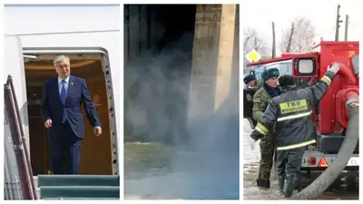 Токаев в Узбекистане, прорыв дамбы в Актюбинской области, режим ЧС в девяти областях – итоги дня, фото - Новости Zakon.kz от 05.04.2024 18:30