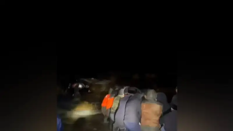 В переливе на автодороге в Айыртауском районе СКО спасли 4 человека