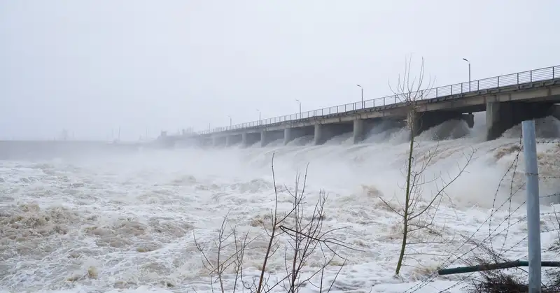 Наполняемость водохранилища в СКО в два раза превышает максимальные показатели за 50 лет, фото — Новости Zakon.kz от 08.04.2024 17:11