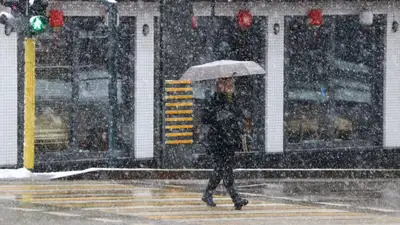 Дождь с переходом в снег, гололед и град ожидаются в Казахстане