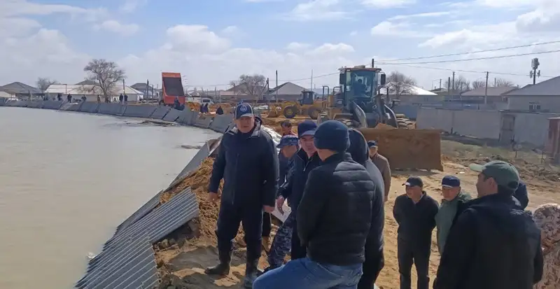 Вода в реке Жем Атырауской области пошла на спад, фото - Новости Zakon.kz от 08.04.2024 17:36